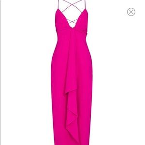 Bright pink special event dress! Hugs body perfectly!